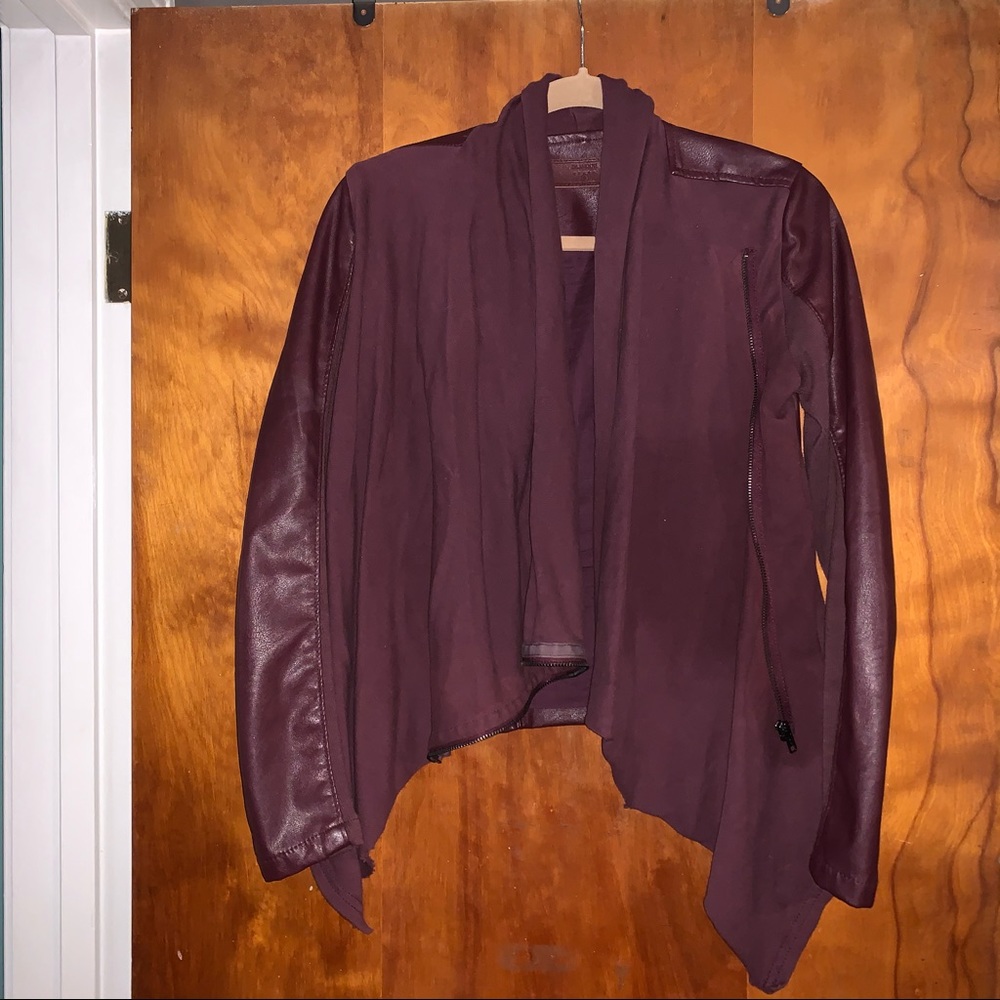 BlankNYC size small burgundy jacket